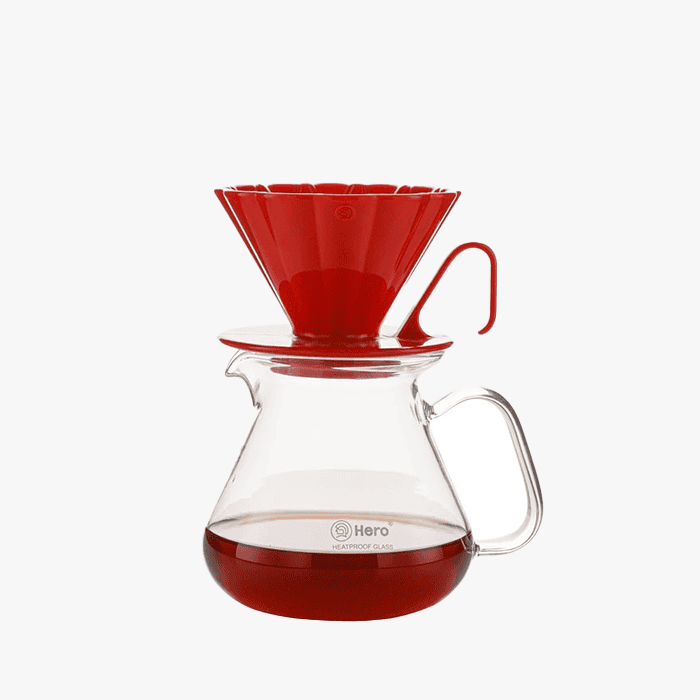 Zero Hero Prisma PCTG Dripper – Pour Over Brewing Manual Brewers 1-2 cups in Water Green, Clear