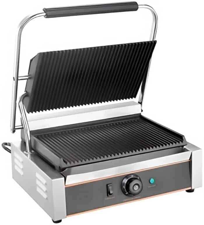 Heavy-Duty Cast Iron Panini Grill (High-Output)
