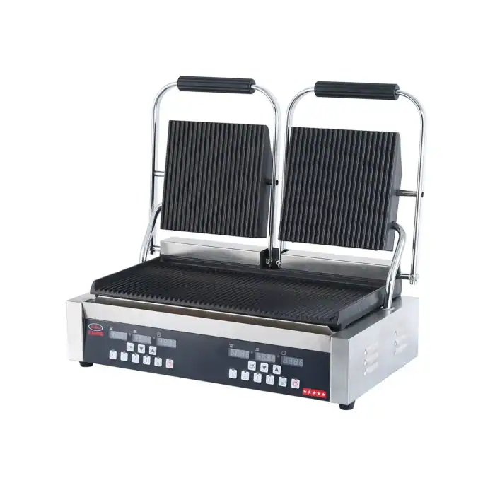 Double-Plate Dual Panini Grill