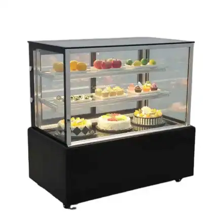 LED-Lit Bakery Counter with Digital Temperature Control