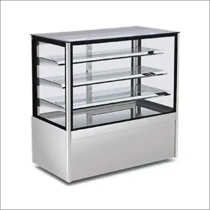 Square-Glass Refrigerated Bakery Display Counter